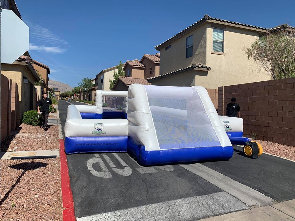 inflatable soccer field rental